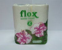 Полотенца бумажные «Flox» двухслойные, 2 рулона.